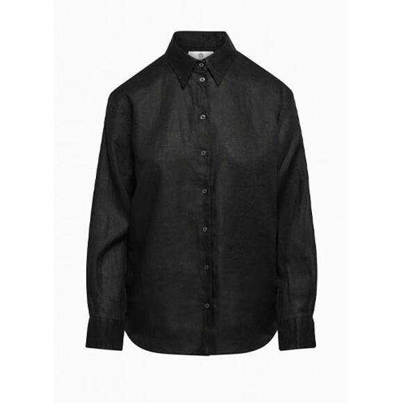 NWT Aritzia Babaton Essential Relaxed Linen Shirt - Size S - Picture 2 of 8